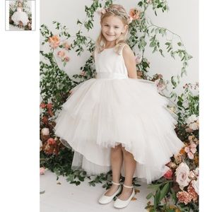 Tip Top Kids 5658 Ruffled Tulle High Low Dress!
